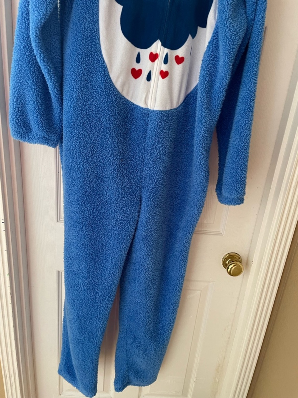 Care Bears Blue Grumpy Bear Blue Adult Onesie Size Large - Picture 3 of 12